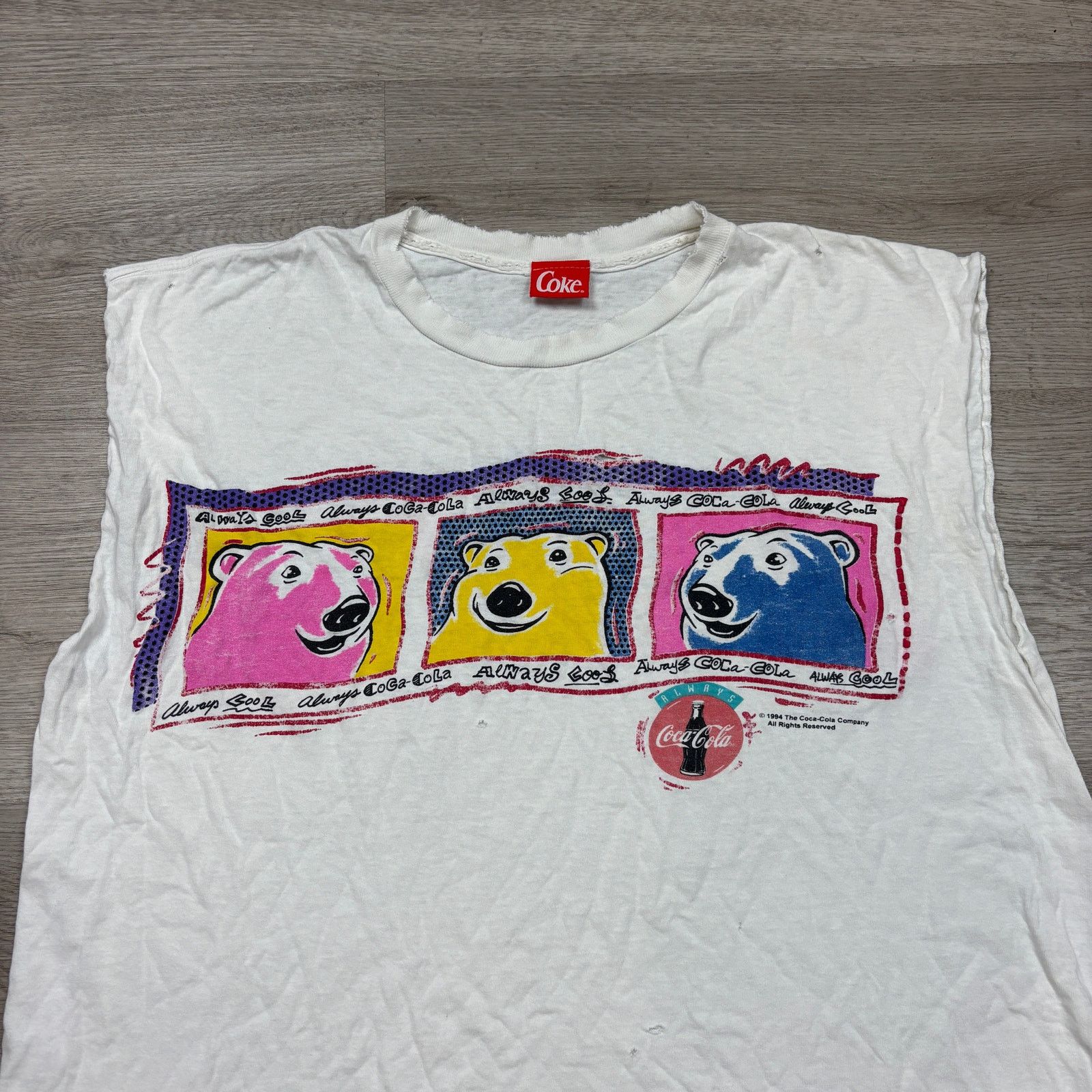 Coca Cola × Vintage VTG 94 Coca Cola Polar Bear Always Cool 3D Pop Art Tank XL Size US XL / EU 56 / 4 - 2 Thumbnail