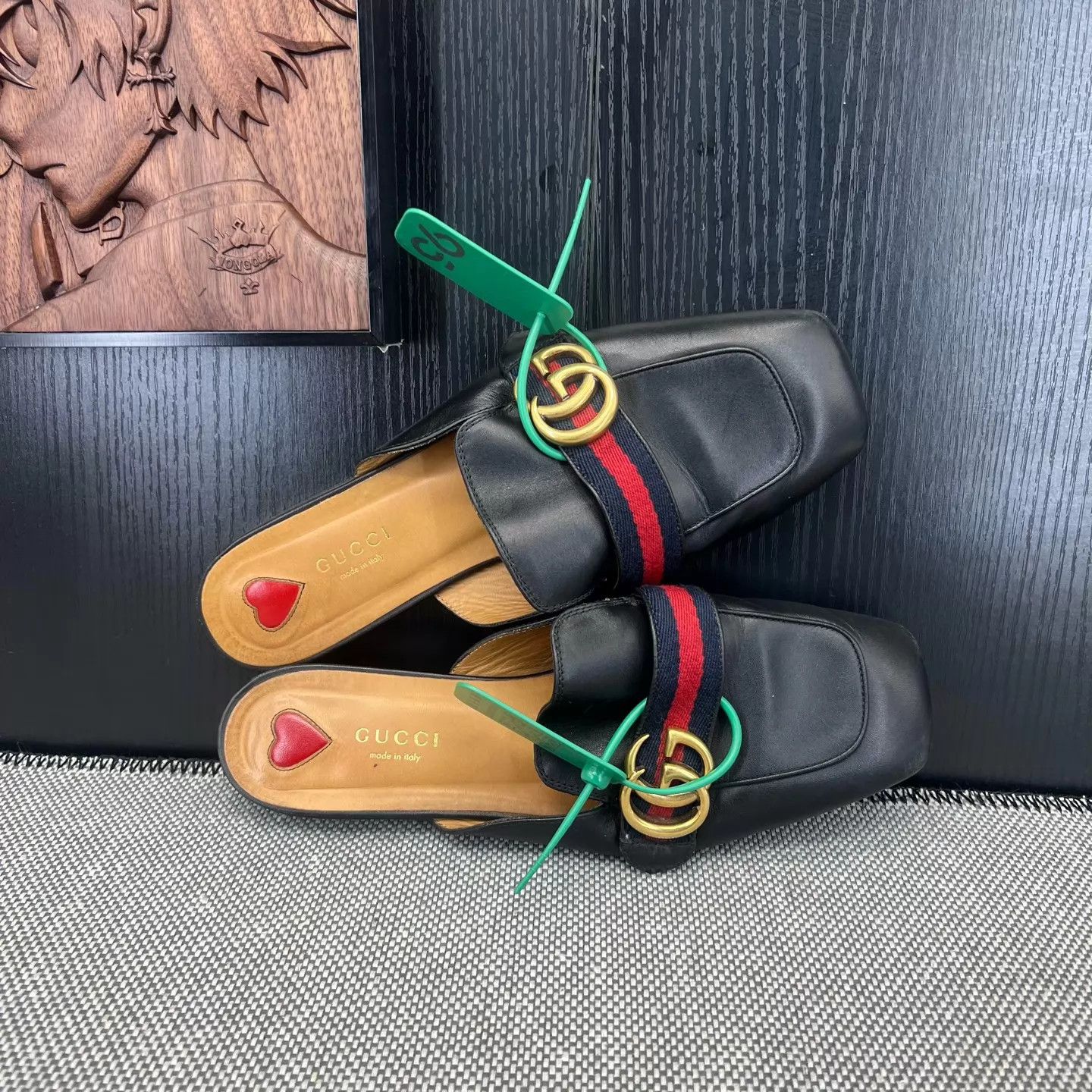 Gucci Gucci Princetown Black Slippers 38 Boxed Size US 7.5 / IT 37.5 - 7 Thumbnail