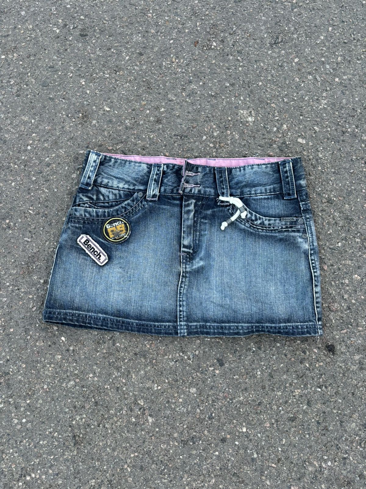 Bench × Japanese Brand × Vintage Vintage Y2k Bench denim mini skirt Size 30" / US 8 / IT 44 - 1 Thumbnail