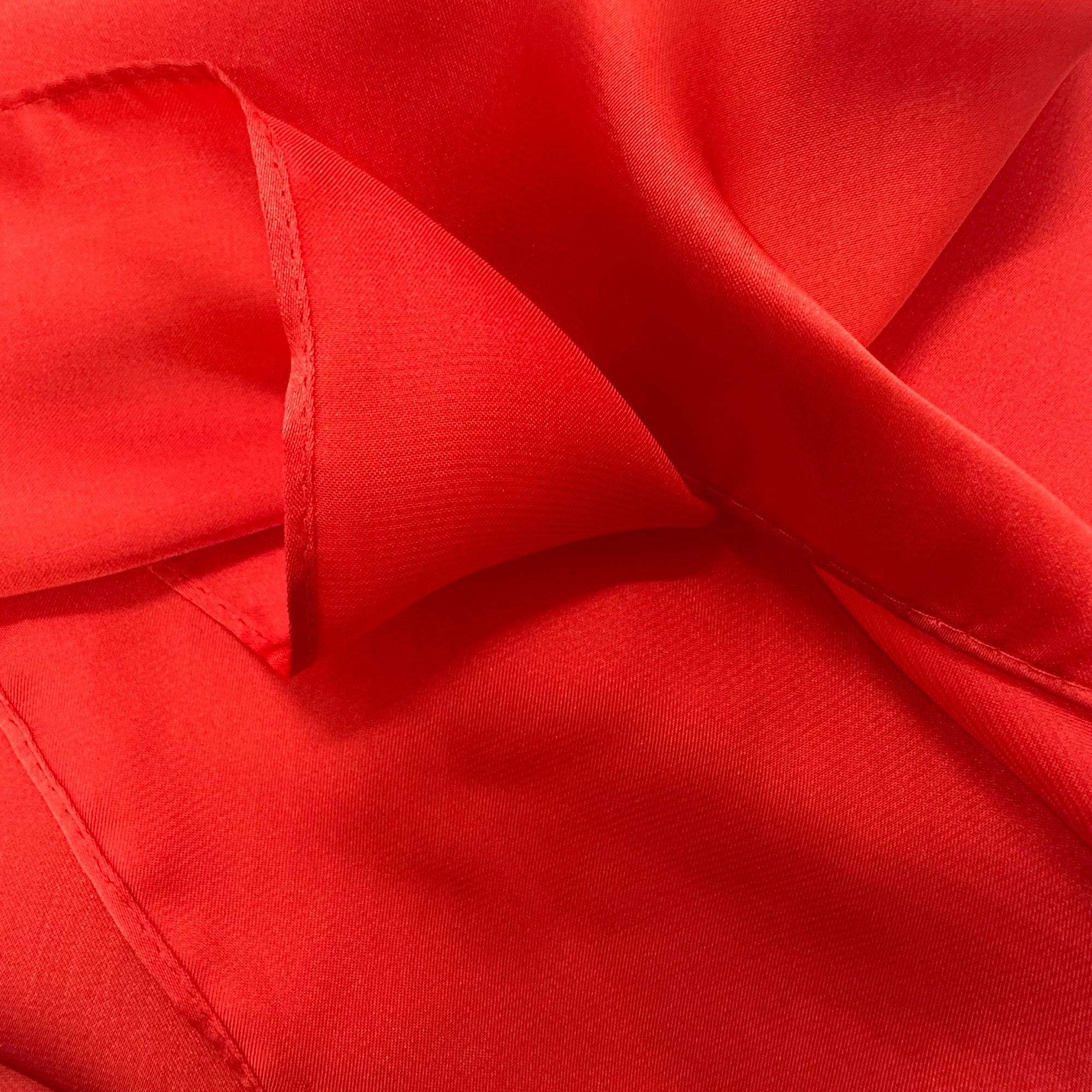 Other ❤️New Elegant Square Silky Scarf Bandana RED Hiyab Solid Sof Size ONE SIZE - 5 Thumbnail