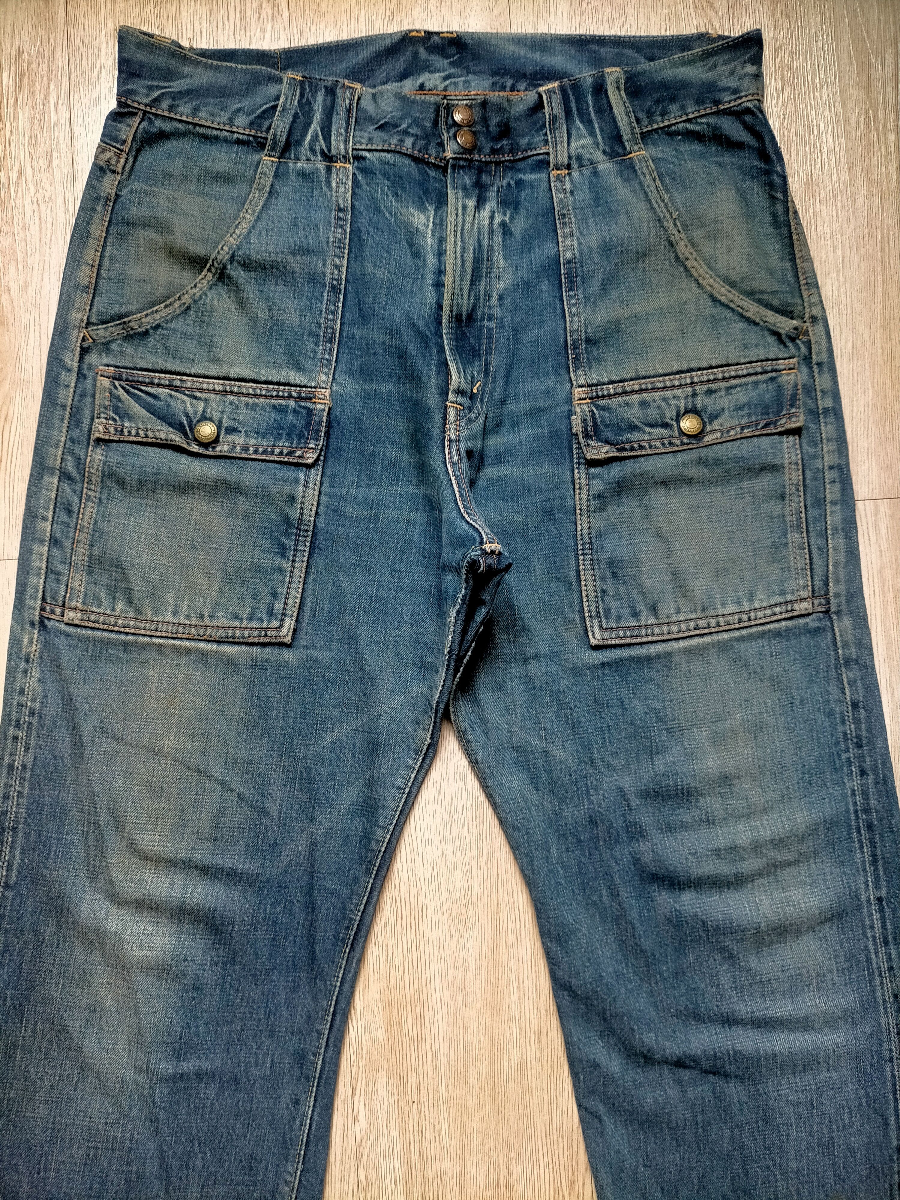 Full Count & Co. Vintage 90s Full Count & Co Selvedge Bush Pants Denim Japan Size US 34 / EU 50 - 7 Thumbnail