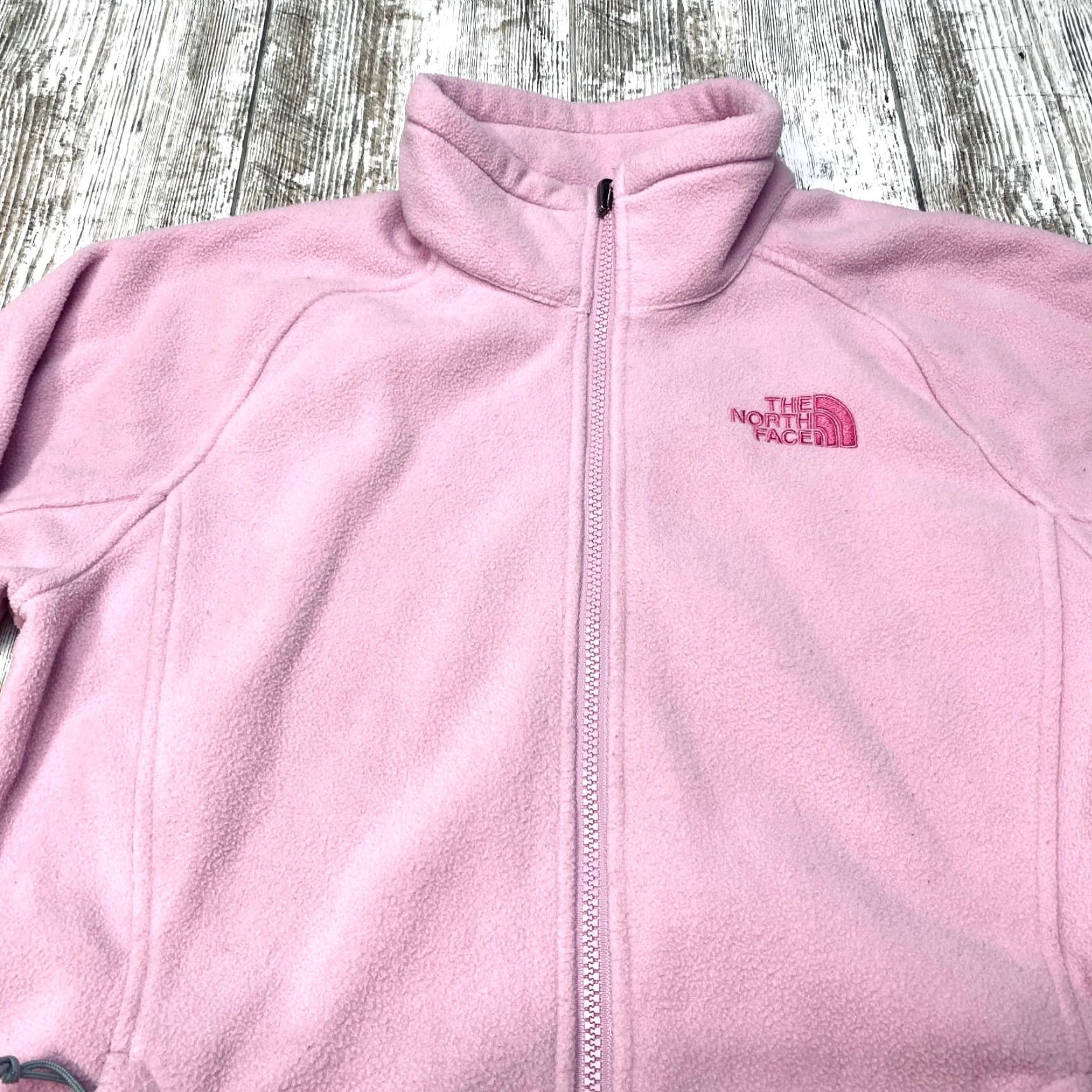 The North Face VINTAGE The North Face Women’s Pink Fleece Jacket Full Zip Medium Cancer Awareness 7392 Size M / US 6-8 / IT 42-44 - 5 Thumbnail