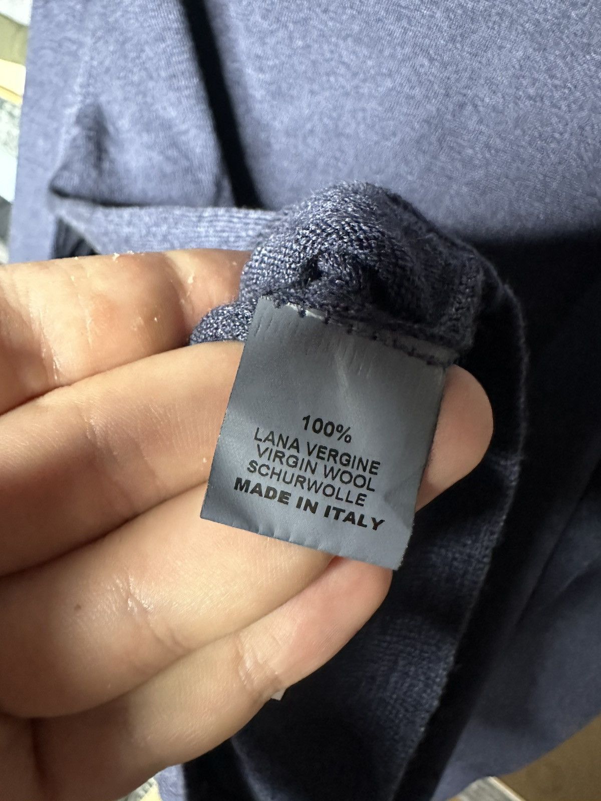Boggi Boggi Milano Men's Virgin Wool Mock Neck Button Sweater Size US M / EU 48-50 / 2 - 5 Thumbnail