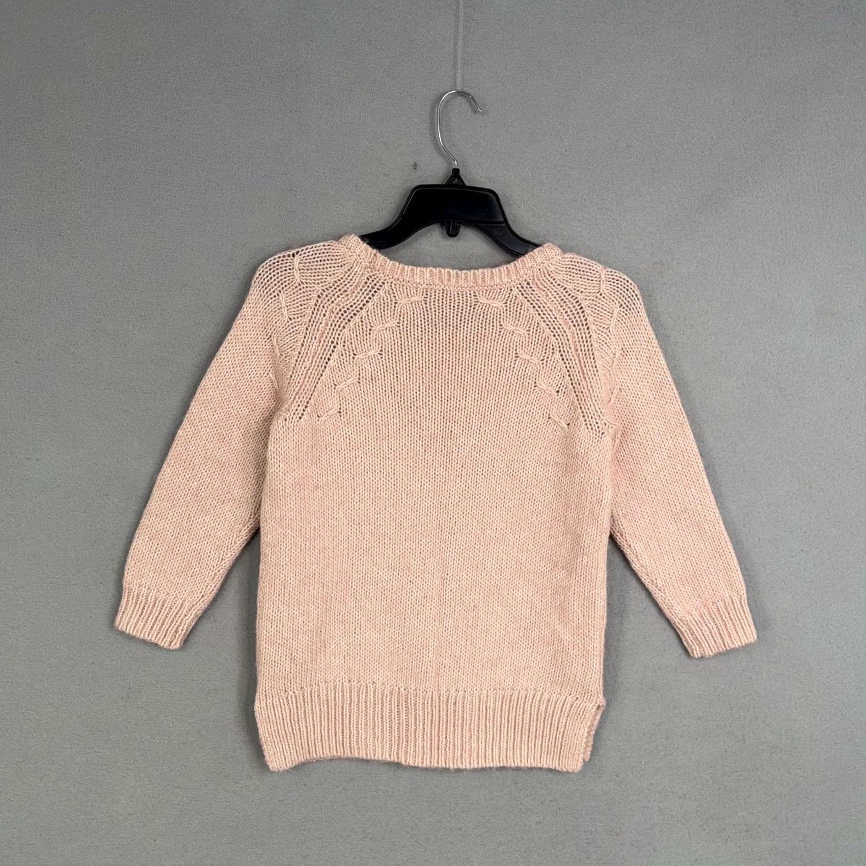 Ann Taylor Ann Taylor Sweater Womens XS Pink Cotton Alpaca Raglan Crew Knit Pullover Size XS / US 0-2 / IT 36-38 - 6 Thumbnail