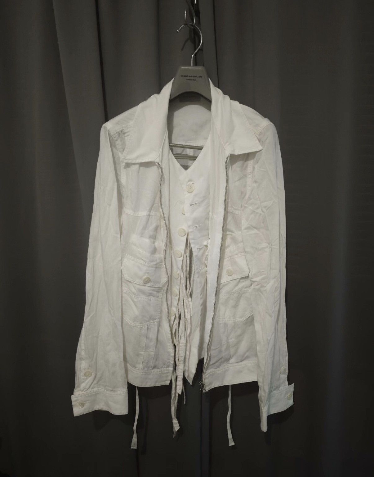 Bed j.w. Ford Bed J.W. Ford Two-in-One Tie Detail Jacket Size US L / EU 52-54 / 3 - 1 Thumbnail