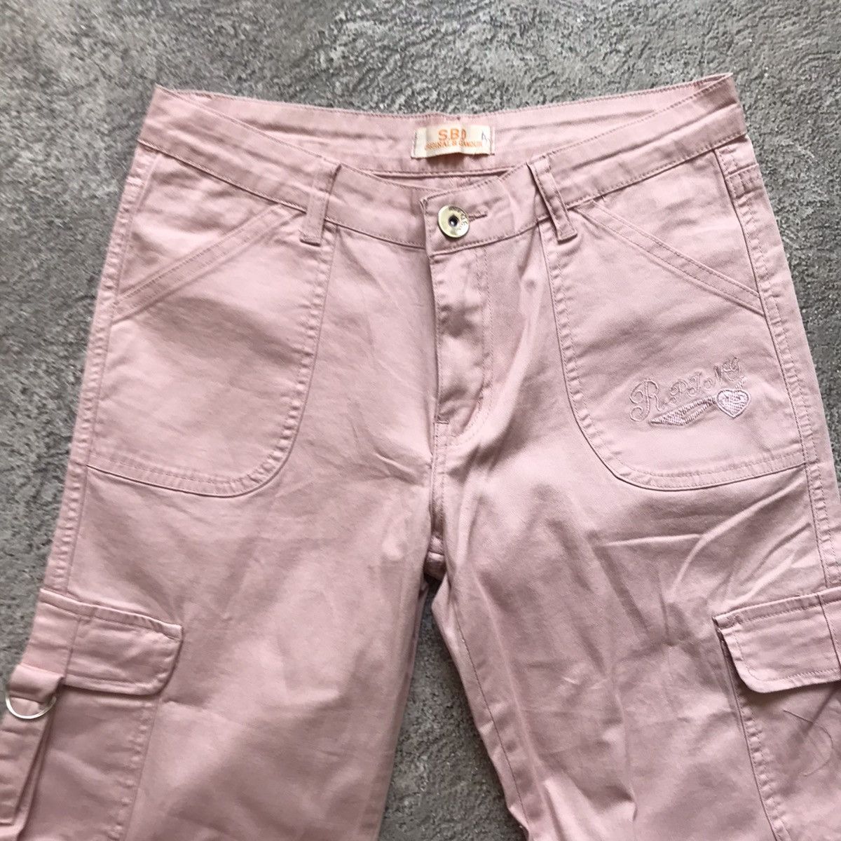 Vintage Vintage 90s Baggy Cargo Pants Flared Parachute Streetwear 29 Size 29" - 5 Thumbnail