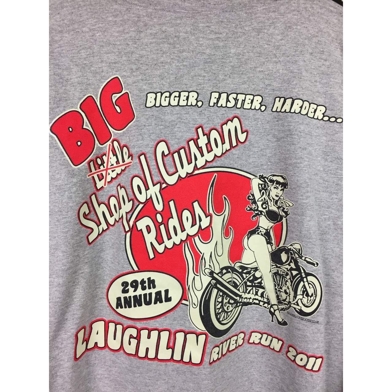 Fruit Of The Loom × Vintage Laughlin River Run 2011 29th Annual Motorcycle Rally Tee Size US XL / EU 56 / 4 - 3 Thumbnail