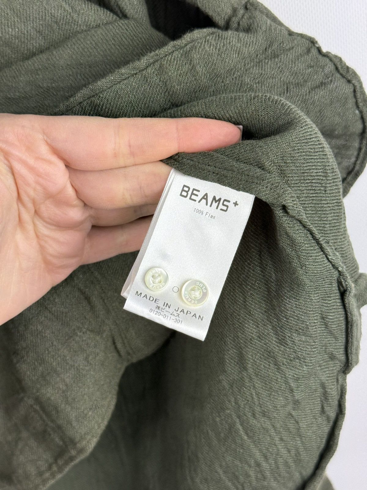 Beams Plus Beams Plus Japan Men’s Long Sleeve Linen Button Up Shirt Size US M / EU 48-50 / 2 - 13 Thumbnail