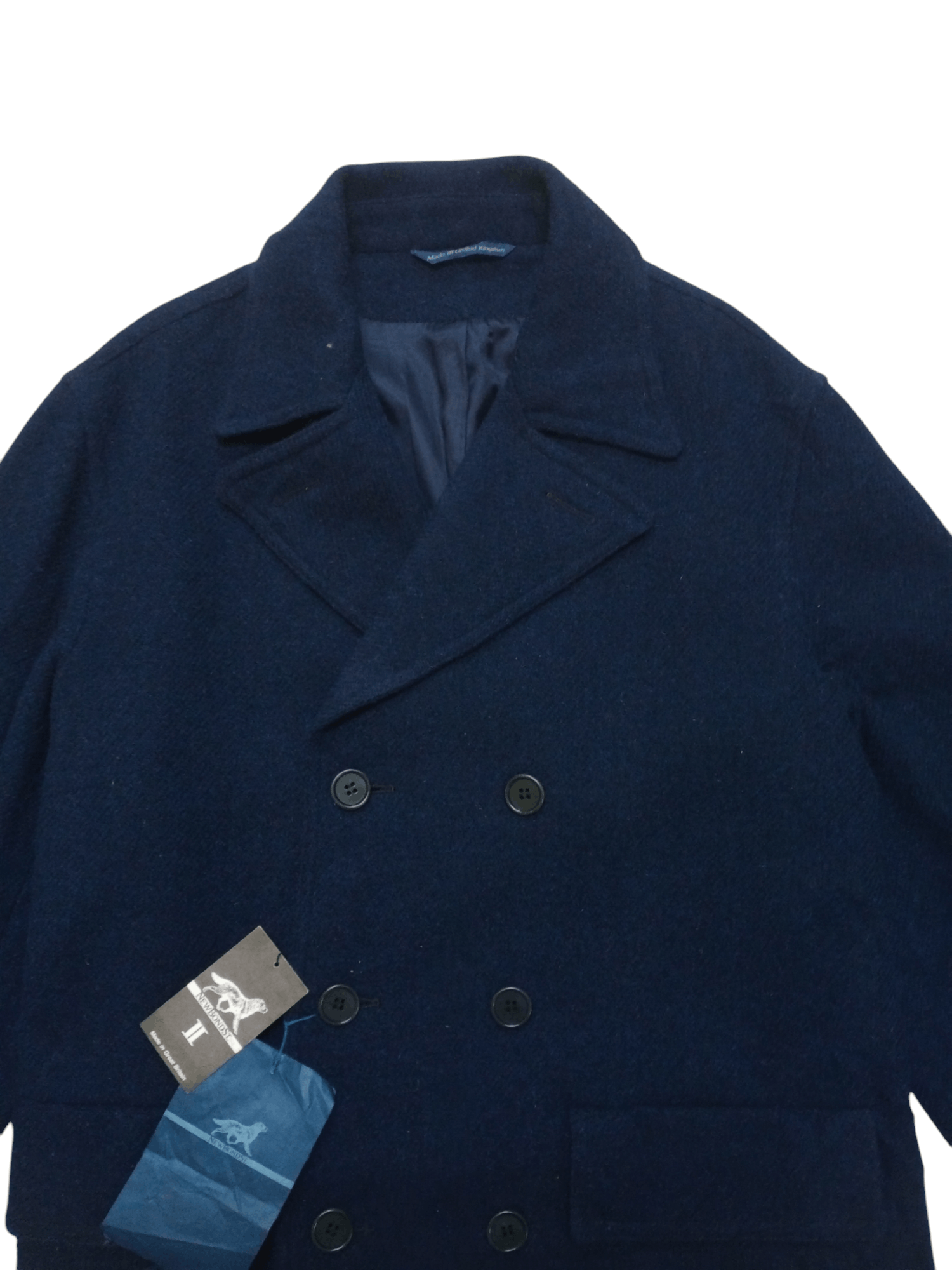 Other UK Vintage New Bond St. Wool Double Breasted Suit Jacket Size US L / EU 52-54 / 3 - 4 Thumbnail