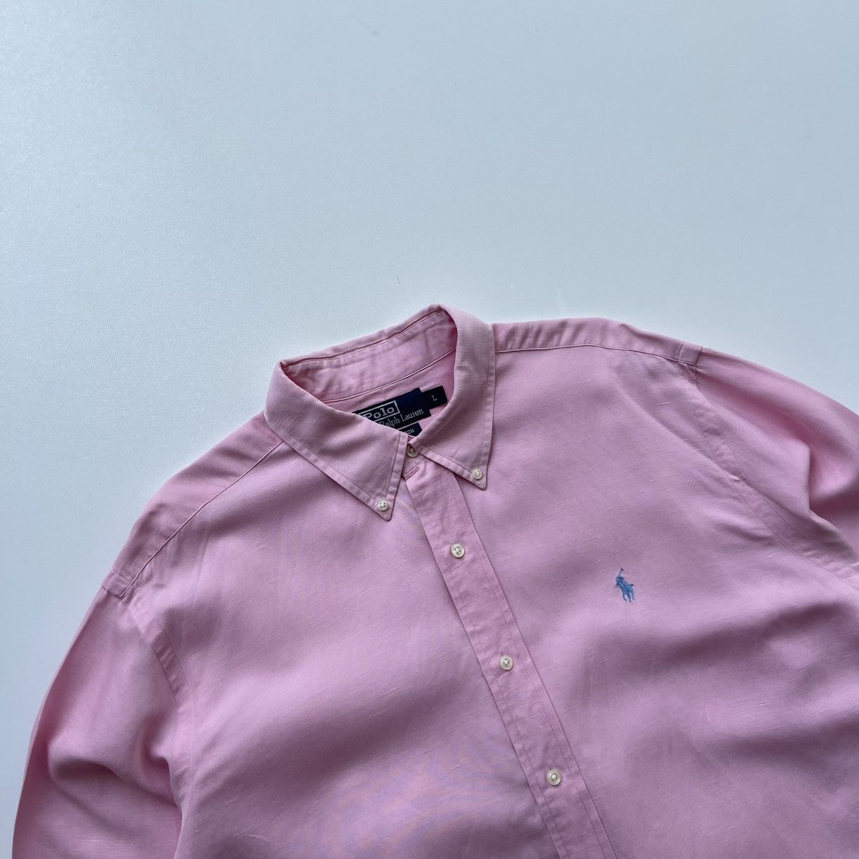 Polo Ralph Lauren Polo by Ralph Lauren Ellington Silk/Linen Button Ups Shirt Size US L / EU 52-54 / 3 - 2 Thumbnail