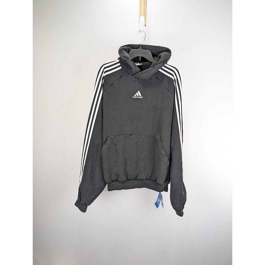 Balenciaga o1rshd1 Pullover Hoodie in Multicolor Size US M / EU 48-50 / 2 - 1 Thumbnail