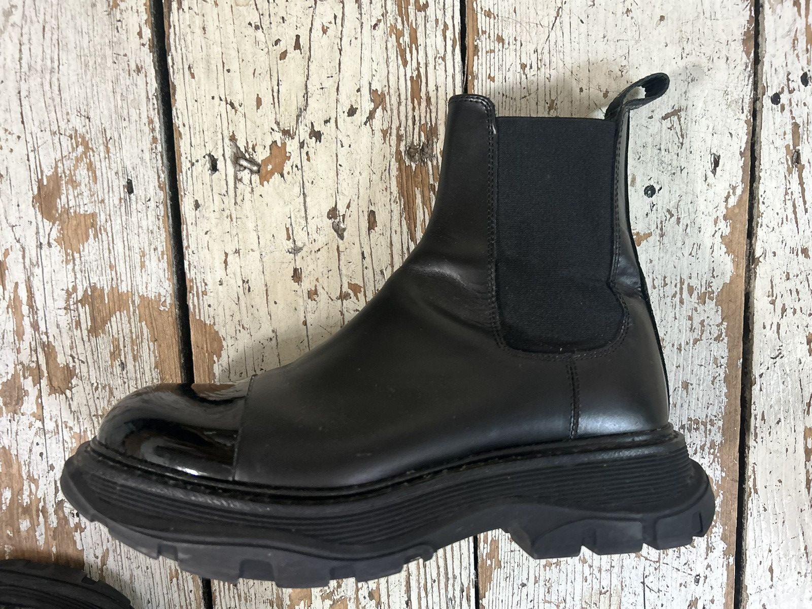 Alexander McQueen Alexander McQueen black leather boots Size US 9 / EU 42 - 7 Thumbnail