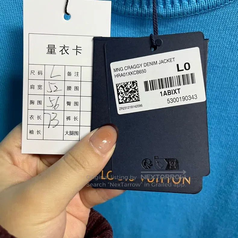 Louis Vuitton Louis Vuitton Blue Solid Logo Letter Embroidered Casual Cr Size US L / EU 52-54 / 3 - 4 Thumbnail