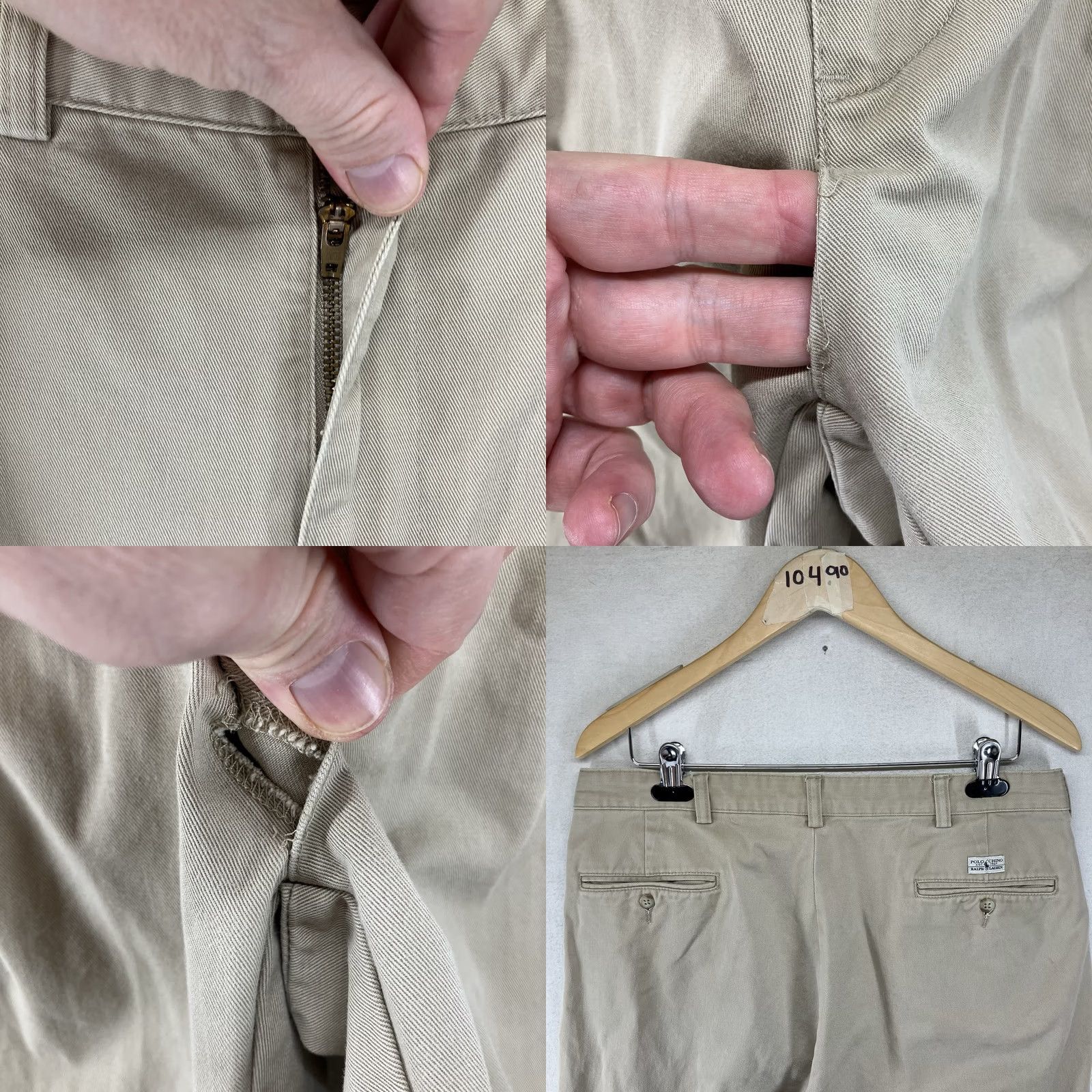 Polo Ralph Lauren VINTAGE Polo Ralph Lauren Andrew Pant Chino Beige 90s Mens Regular 35x31 Pants Size US M / EU 48-50 / 2 - 9 Thumbnail