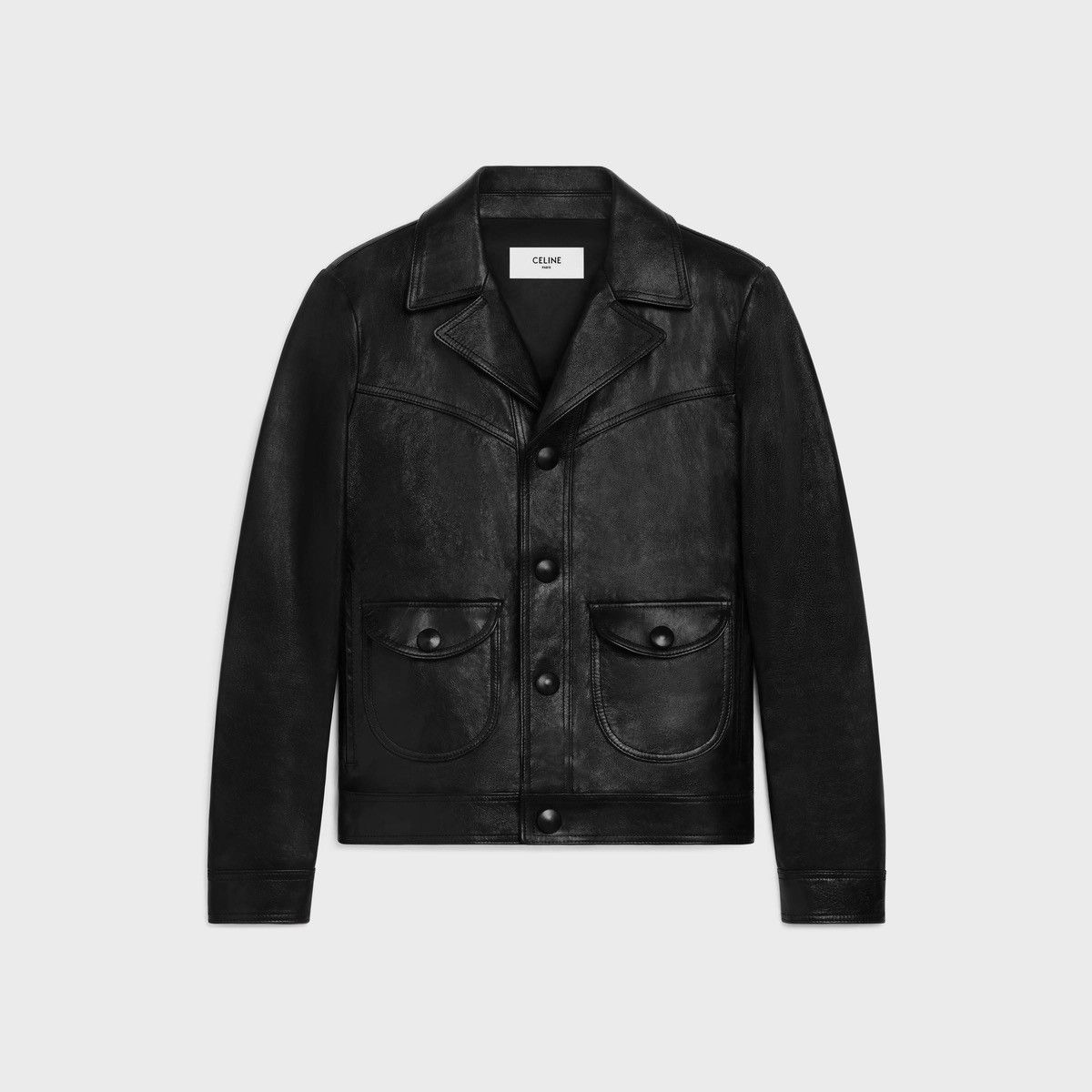 HEDI SLIMANE　レア Celine × Hedi Slimane Rare FW21 Chained Leather Jacket Sz44