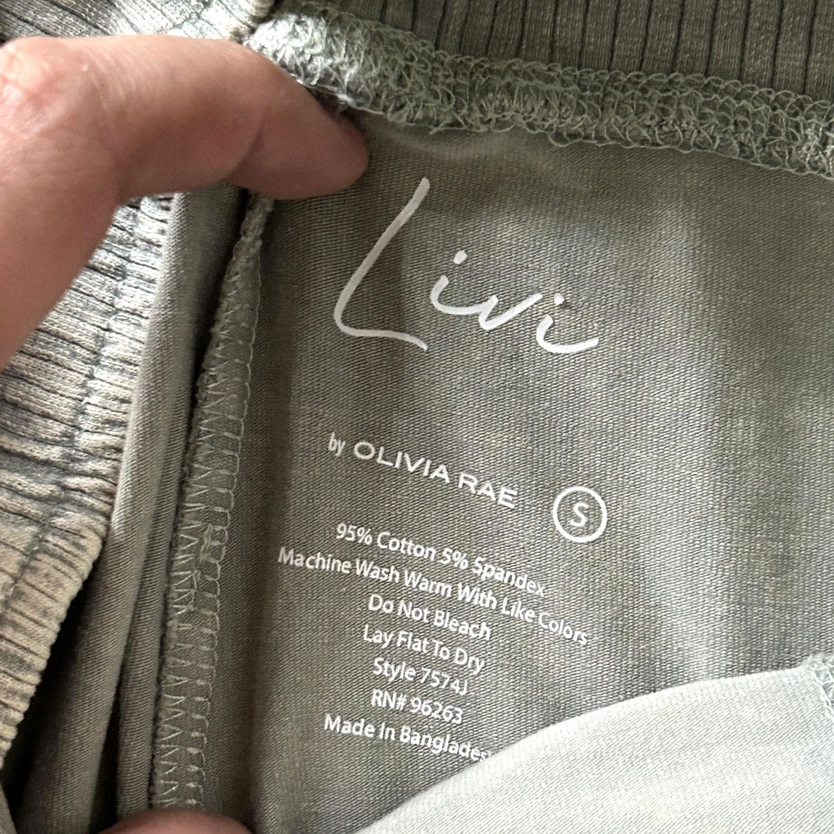 Vintage Livi by Olivia Rae Jogger Leggings Womens S Green High Rise Pockets Lounge Size 28" / US 6 / IT 42 - 3 Thumbnail