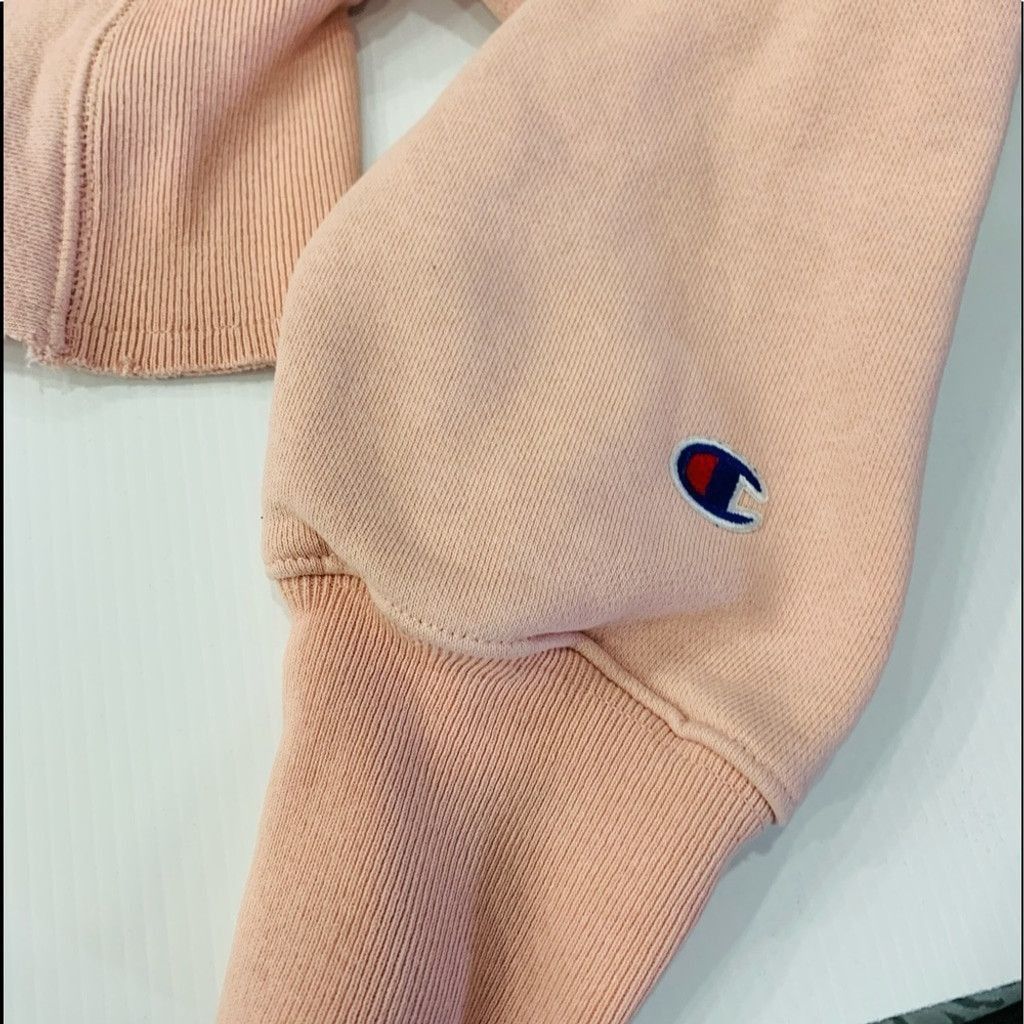 Champion Champion Pink Crop top Hoodie Size L Size L / US 10 / IT 46 - 3 Thumbnail
