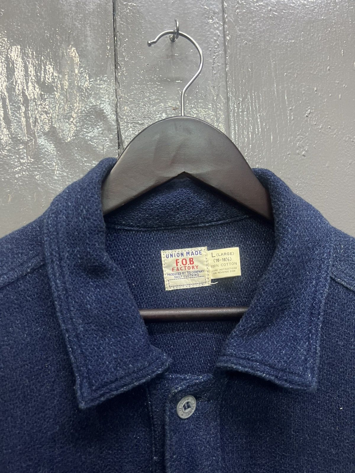 FOB Factory Vintage Union Made F.O.B Factory USA Army Shirt Size US L / EU 52-54 / 3 - 6 Thumbnail