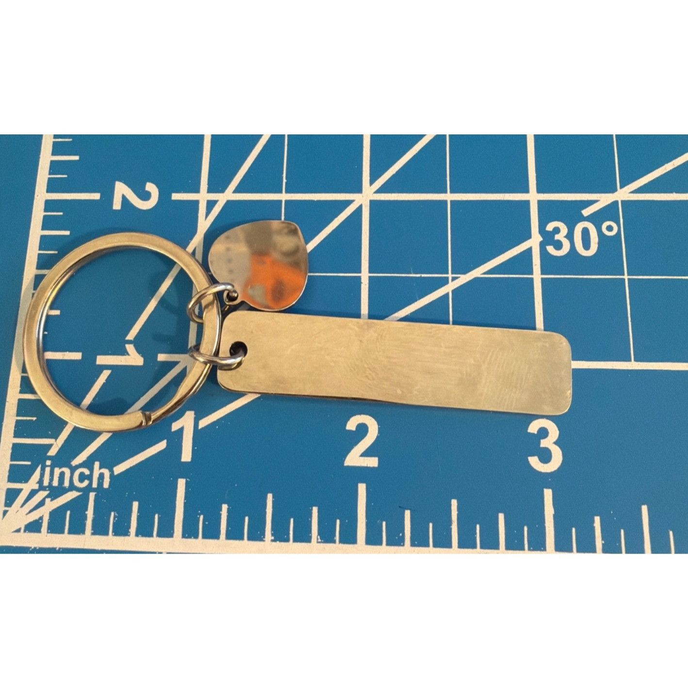 Other Silver Tone Retirement Keychain Heart Engraved Bar No One Ev Size ONE SIZE - 4 Thumbnail