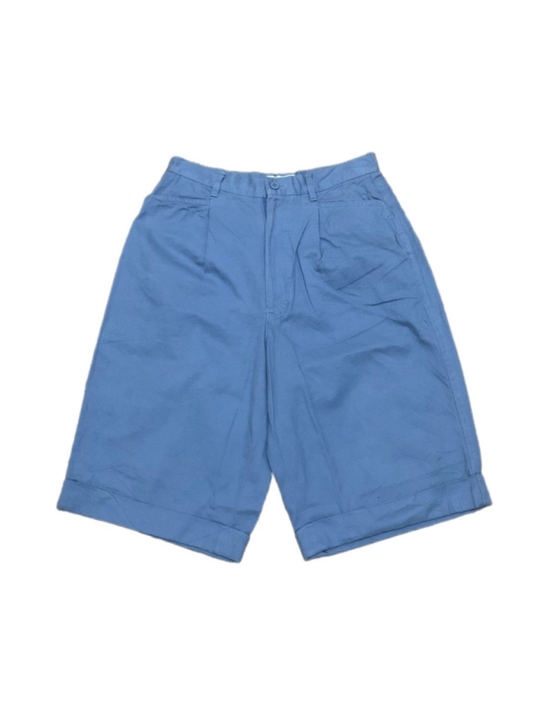 image of Vintage Issey Miyake Buckle Chinc Pants in Blue, Men's (Size 29)