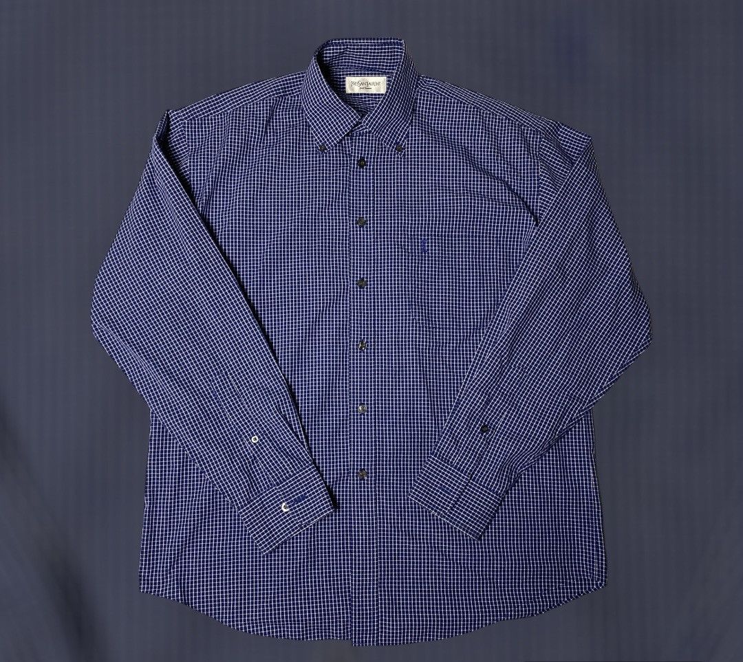 Vintage × Yves Saint Laurent Crazy Vintage Ysl shirt Yves Saint Laurent Size US L / EU 52-54 / 3 - 1 Thumbnail