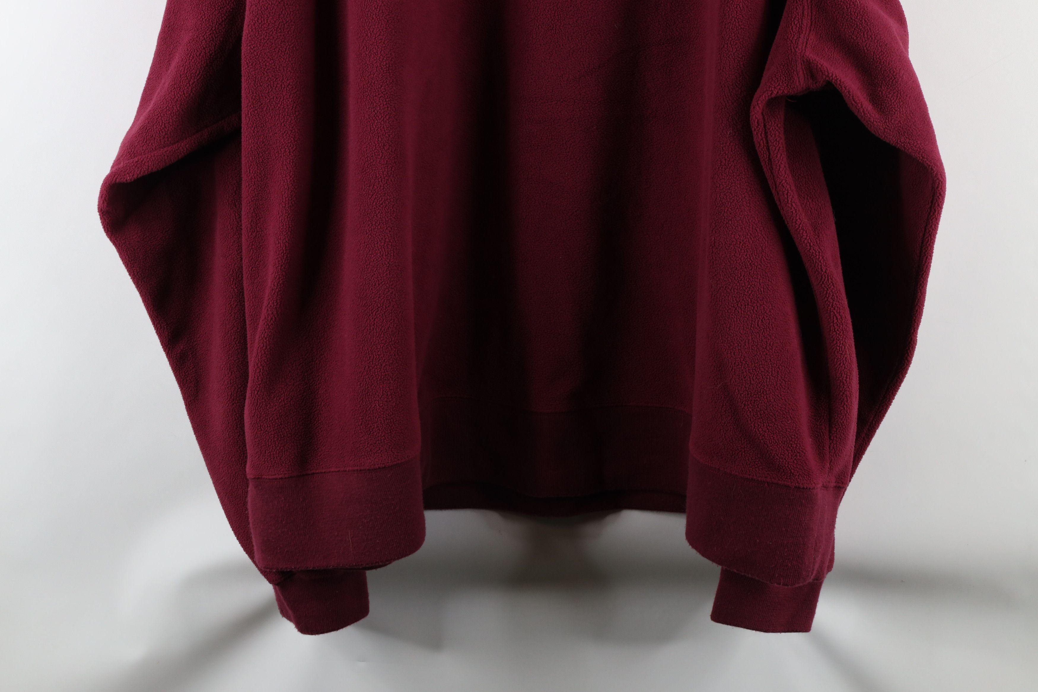 Disney × Vintage Vintage 90s Disney Winnie the Pooh Fleece Sweatshirt Maroon Size XXL / US 16-18 / IT 52-54 - 9 Thumbnail