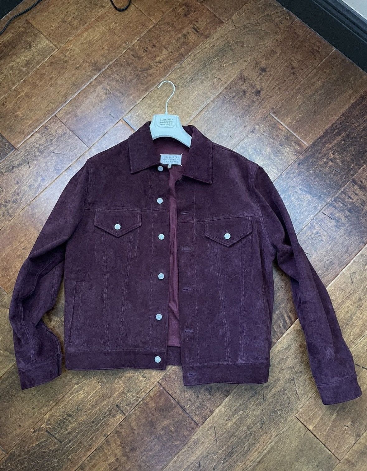 Maison Margiela Maroon Suede Jacket Size US M / EU 48-50 / 2 - 1 Thumbnail