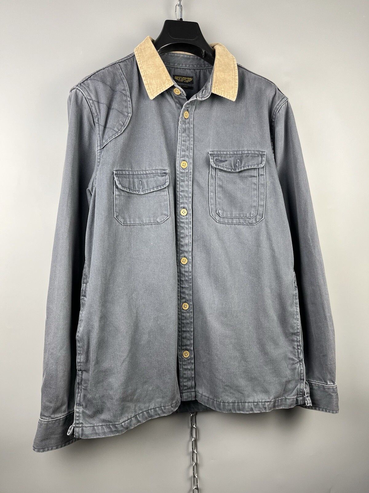 Allsaints Allsaints Mens Button Long Sleeve Overshirt Jacket Size US L / EU 52-54 / 3 - 2 Thumbnail