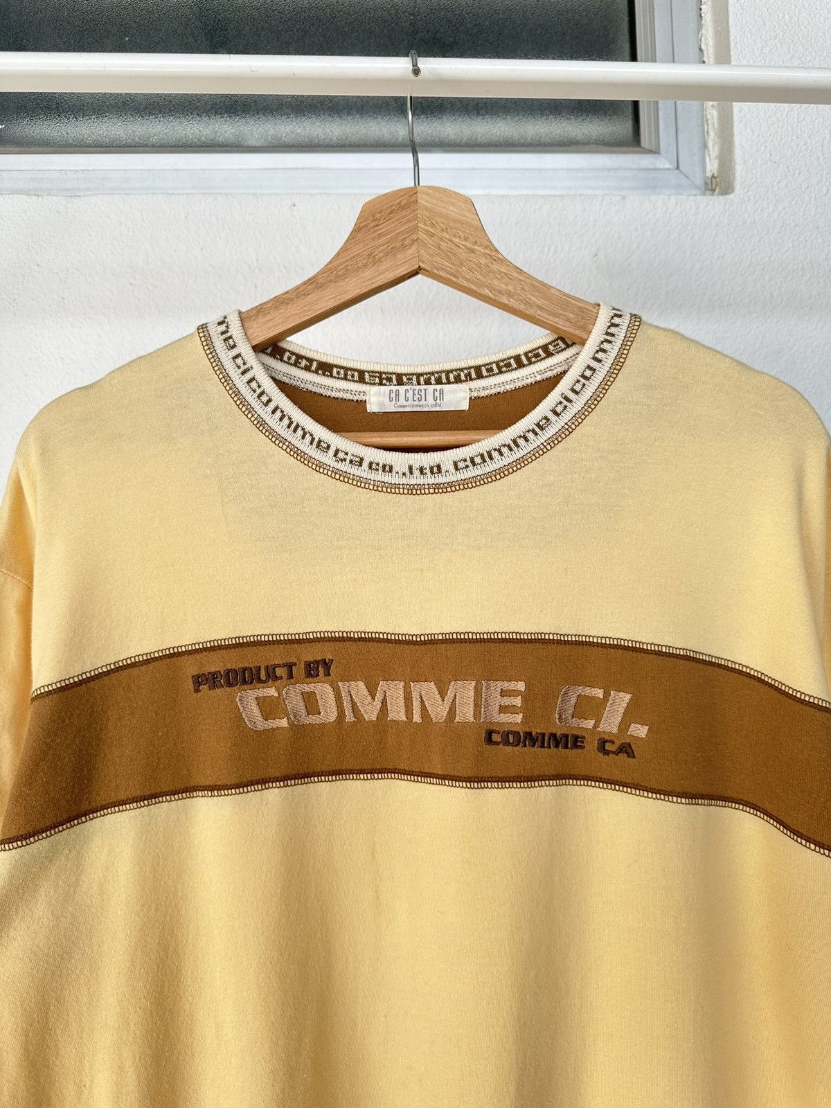 Comme Ca Ism 1980's Ca Est Ca by Comme Ci Comme Ca vintage tee Size US L / EU 52-54 / 3 - 12 Thumbnail