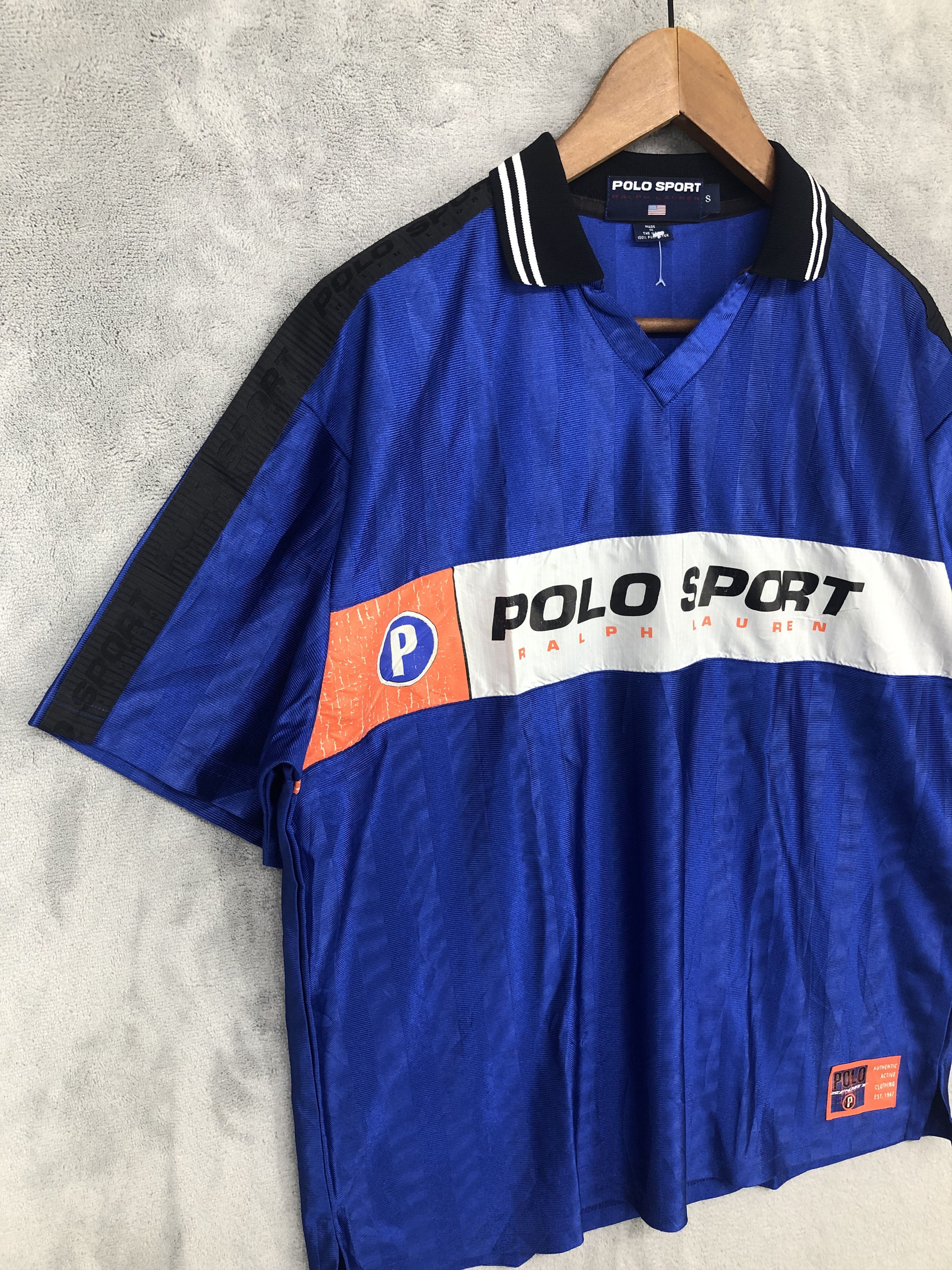 Polo Ralph Lauren × Ralph Lauren Sport × Vintage Vintage Polo Sport Jersey Size US S / EU 44-46 / 1 - 3 Thumbnail