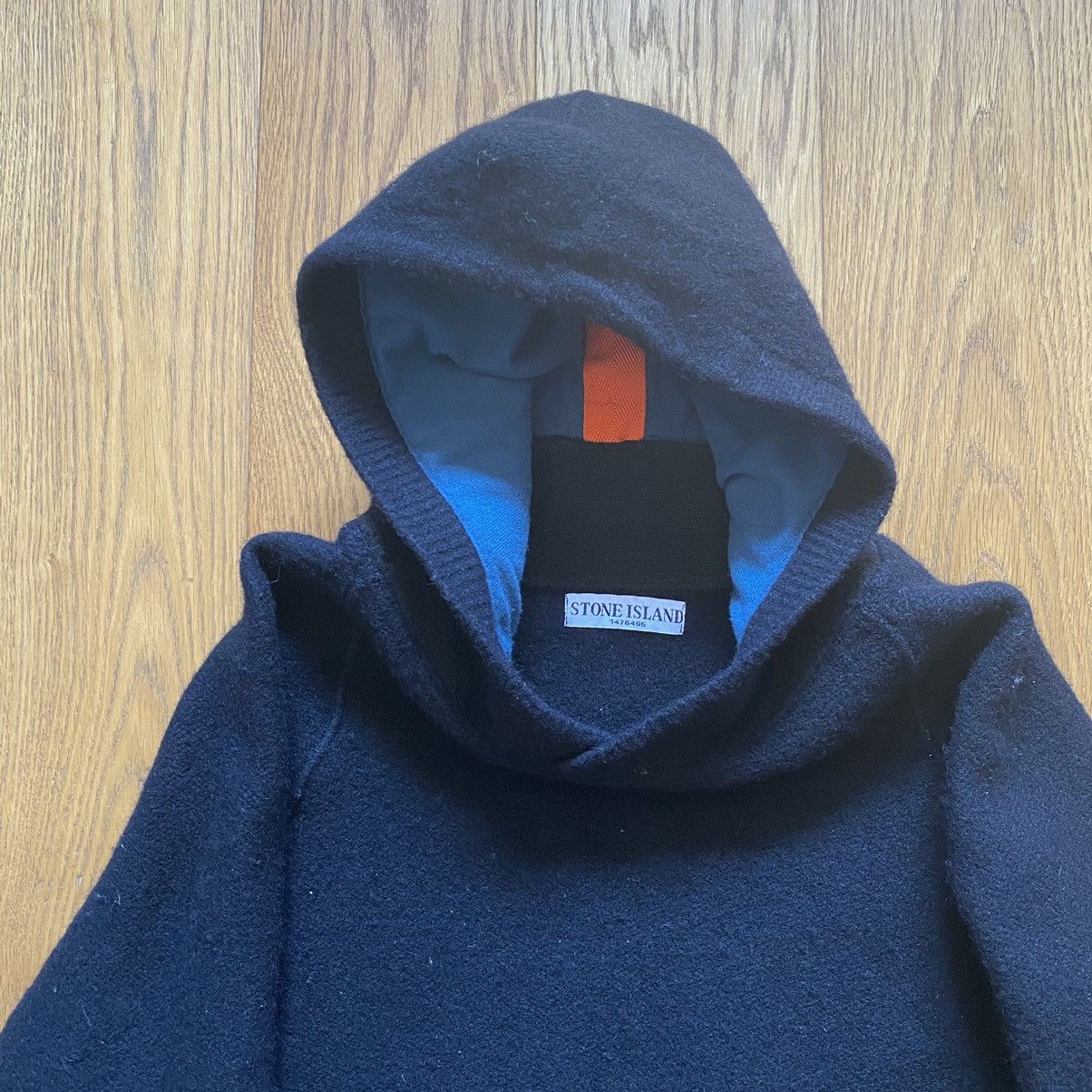 Stone Island Stone Island jumper with hoodie 100% wolle 2009 XXL Size US XXL / EU 58 / 5 - 3 Thumbnail