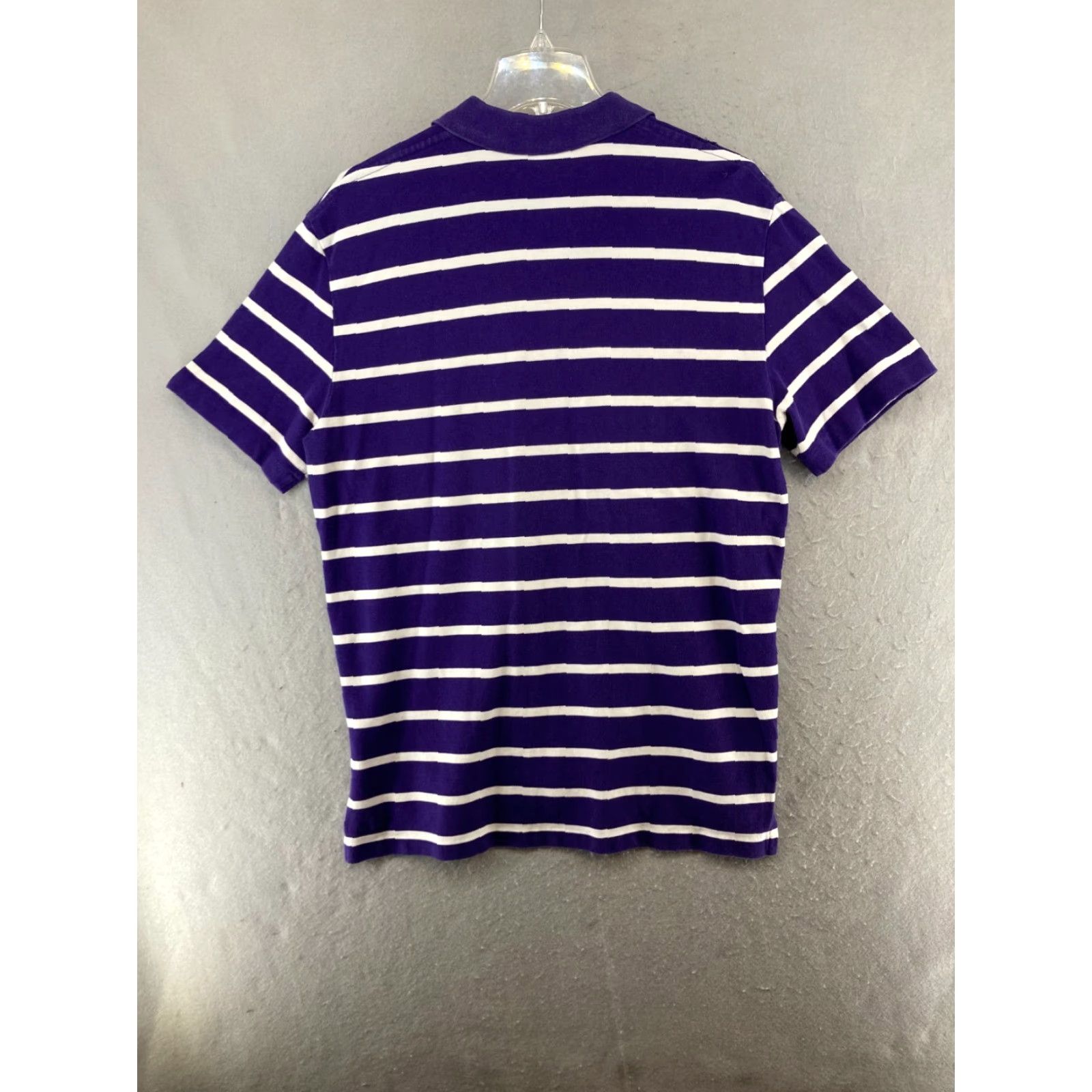 Polo Ralph Lauren VINTAGE Polo Ralph Lauren Mens Shirt Large Purple Stripe Pocket Pony Size US L / EU 52-54 / 3 - 7 Thumbnail