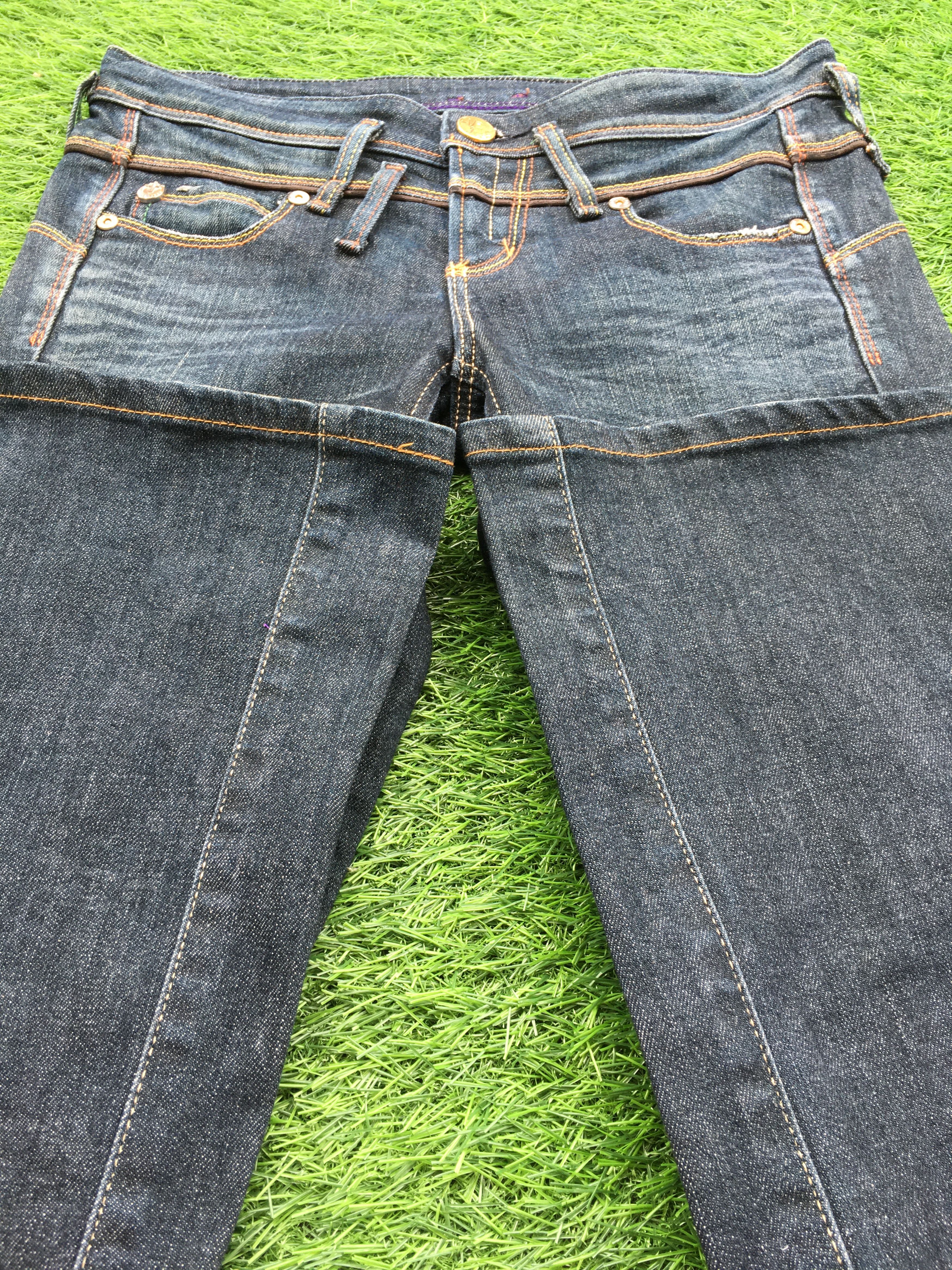Japanese Brand Low Rise Bootcut Flare Jeans D-1221 Size 28" / US 6 / IT 42 - 5 Thumbnail