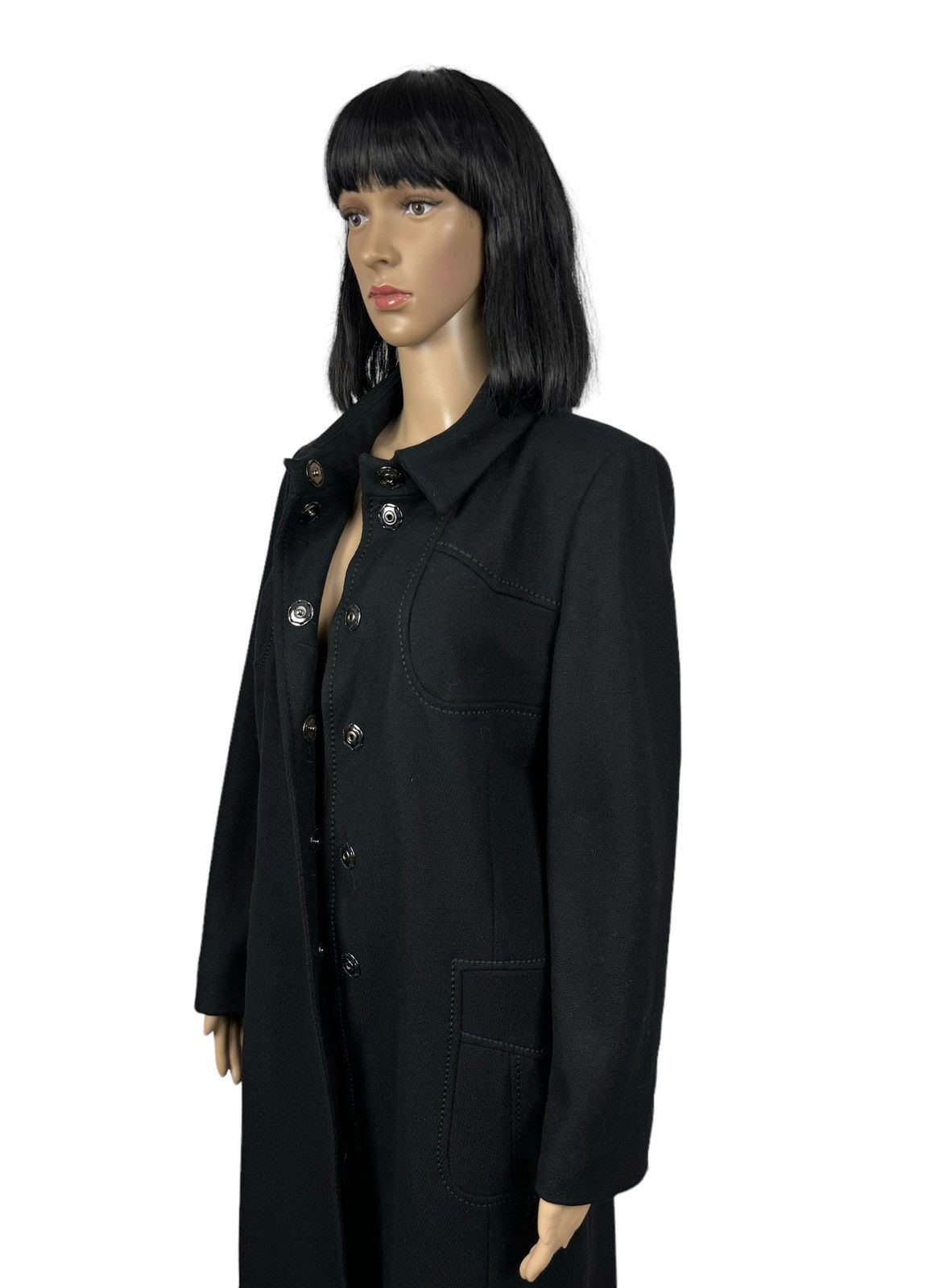 Weekend Max Mara Weekend Max Mara Wool Overcoat Collared size US 12 Size XL / US 12-14 / IT 48-50 - 10 Thumbnail