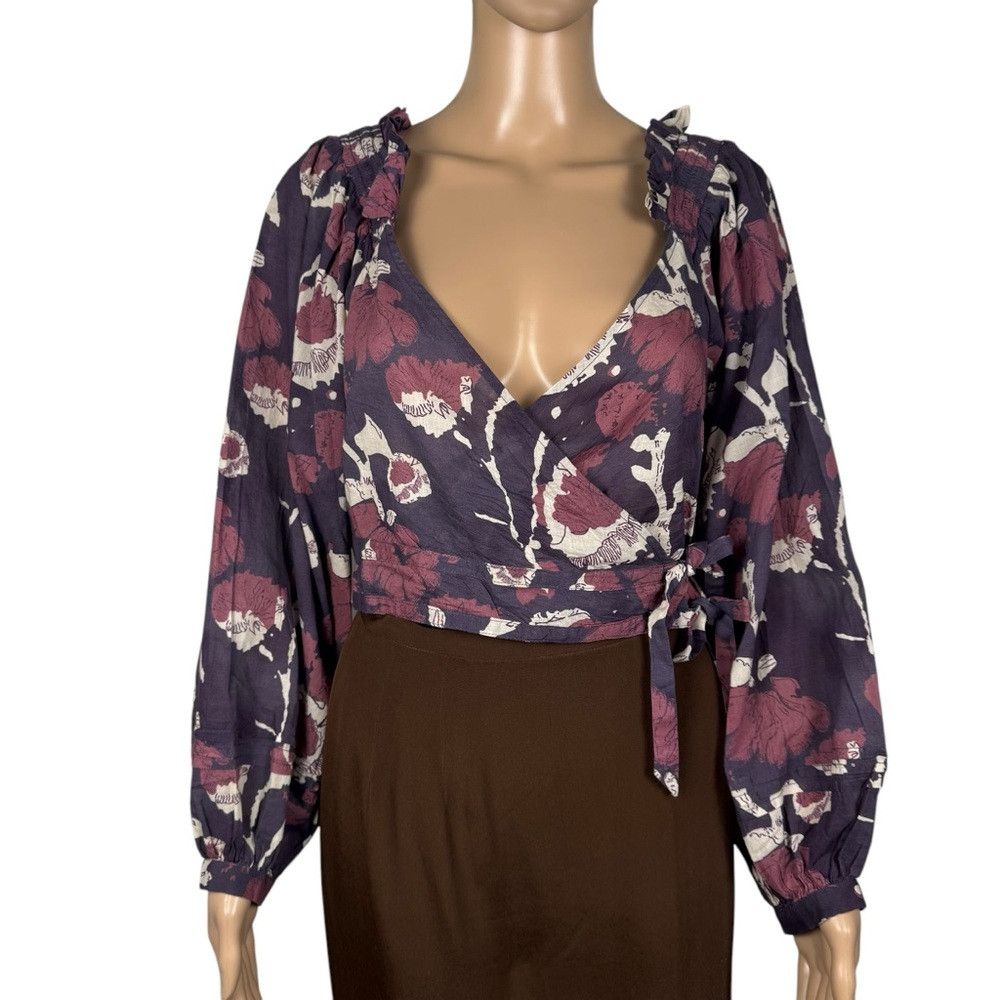 Cleobella NWT New $148 Cleobella Valencia Wrap Cotton Long Sleeve Top Size M / US 6-8 / IT 42-44 - 2 Thumbnail