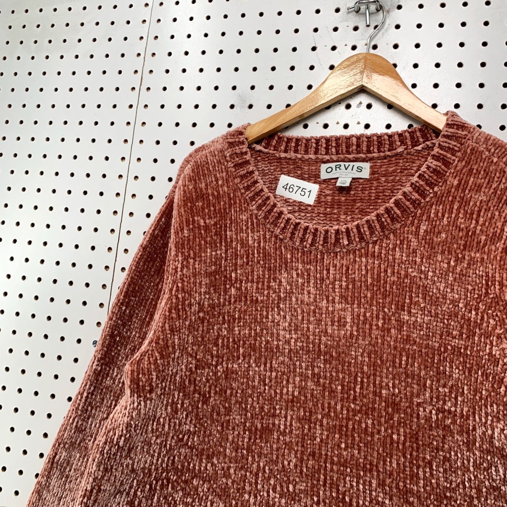 Orvis Orvis Sweater Large Rose Pink Chenille Chunky Knit Soft Plush Crew Oversized Size L / US 10 / IT 46 - 7 Thumbnail