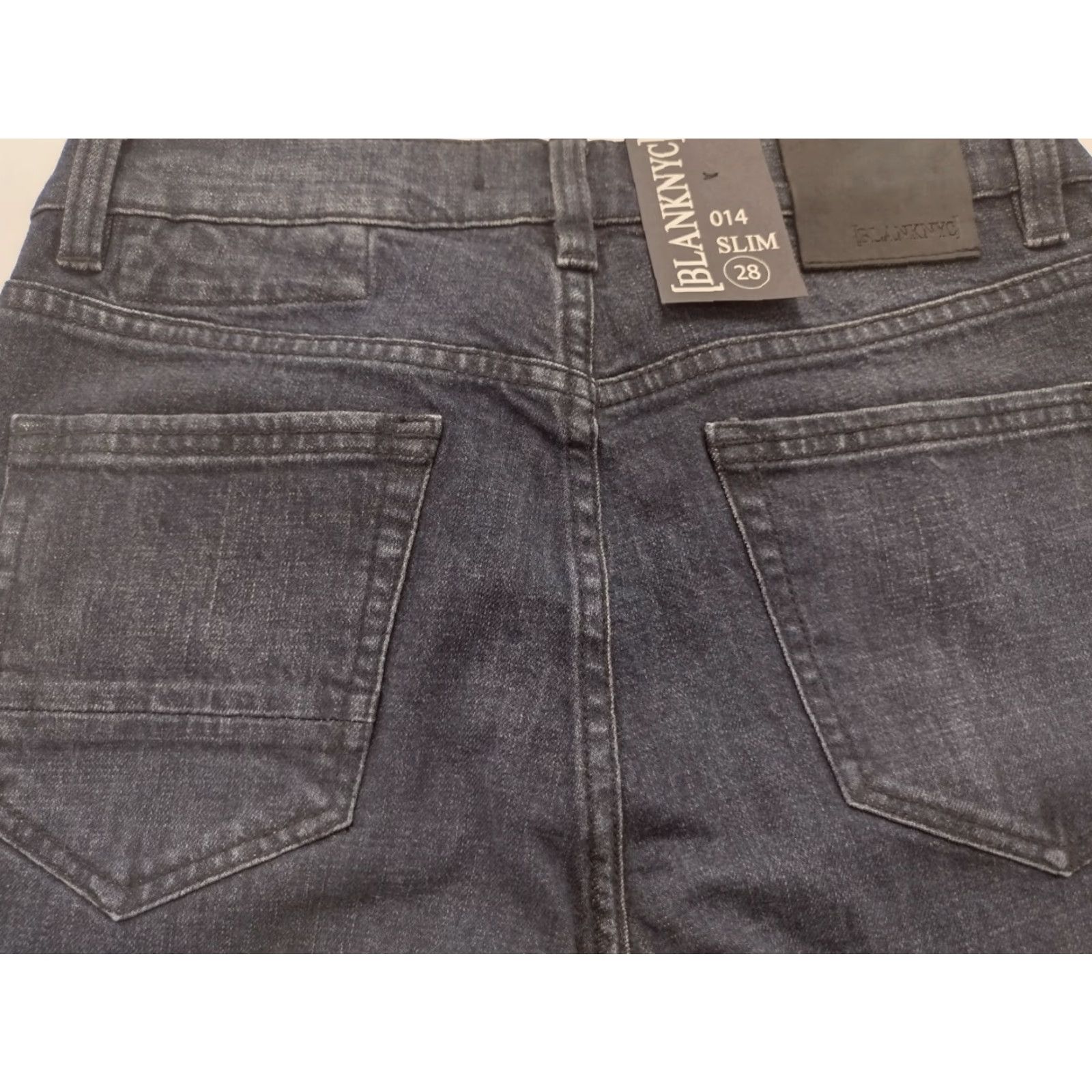 Vintage NWT BlankNYC Jeans Skinny Women Denim Blue Dark Stretch Slim Mid Rise 28 Regular Size 28 Pants Size 28" / US 6 / IT 42 - 4 Thumbnail