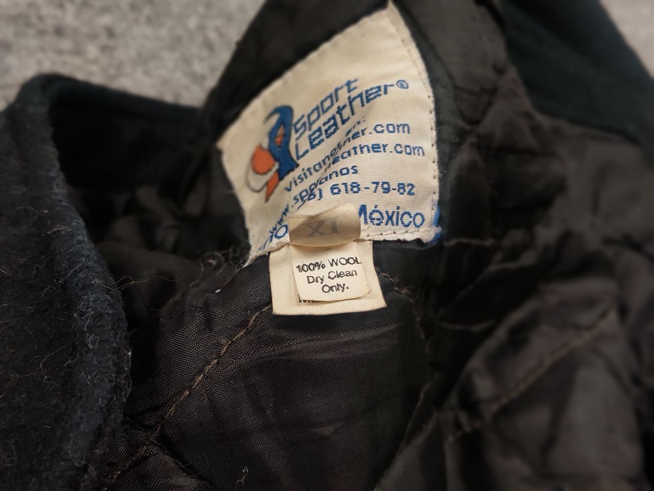 NBA Rare Vintage 90's Grizzlies Bern Wool Leather Bomber jacket Size US XL / EU 56 / 4 - 19 Thumbnail