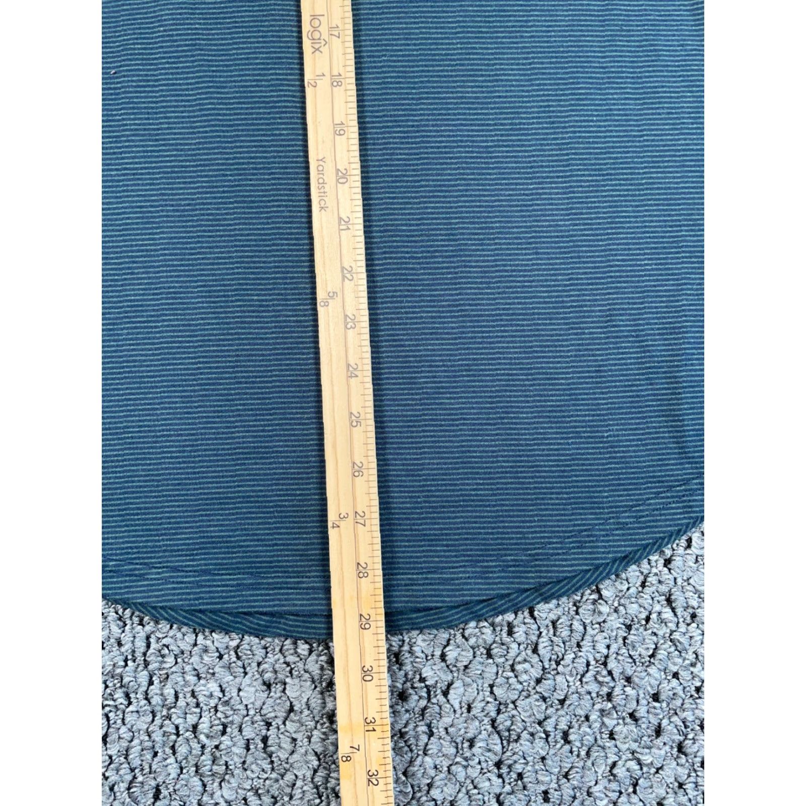 Vintage BYLT T-Shirt Mens Adult Medium Gray Striped Pattern Curved Hem Blend Cotton Polyester Spandex Size US M / EU 48-50 / 2 - 7 Thumbnail