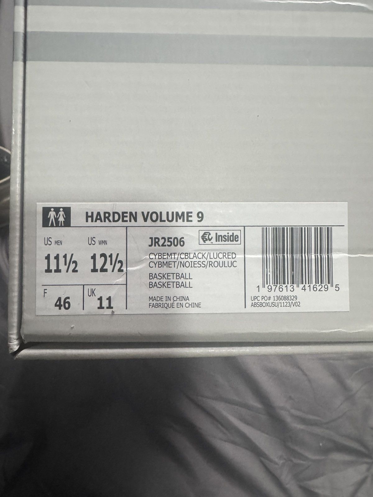 Adidas Adidas Harden Volume 9 Basketball Shoes Cyber Metallic Size US 11.5 / EU 44-45 - 5 Thumbnail