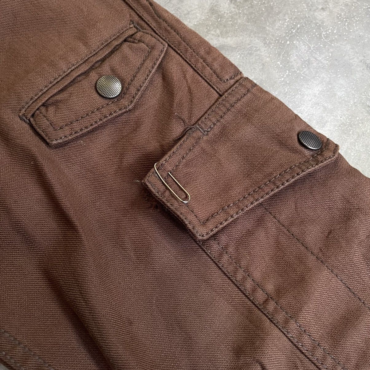 Nicole Club 2000s Nicole Club for Men Cargo Flared Pants Size US 29 - 5 Thumbnail