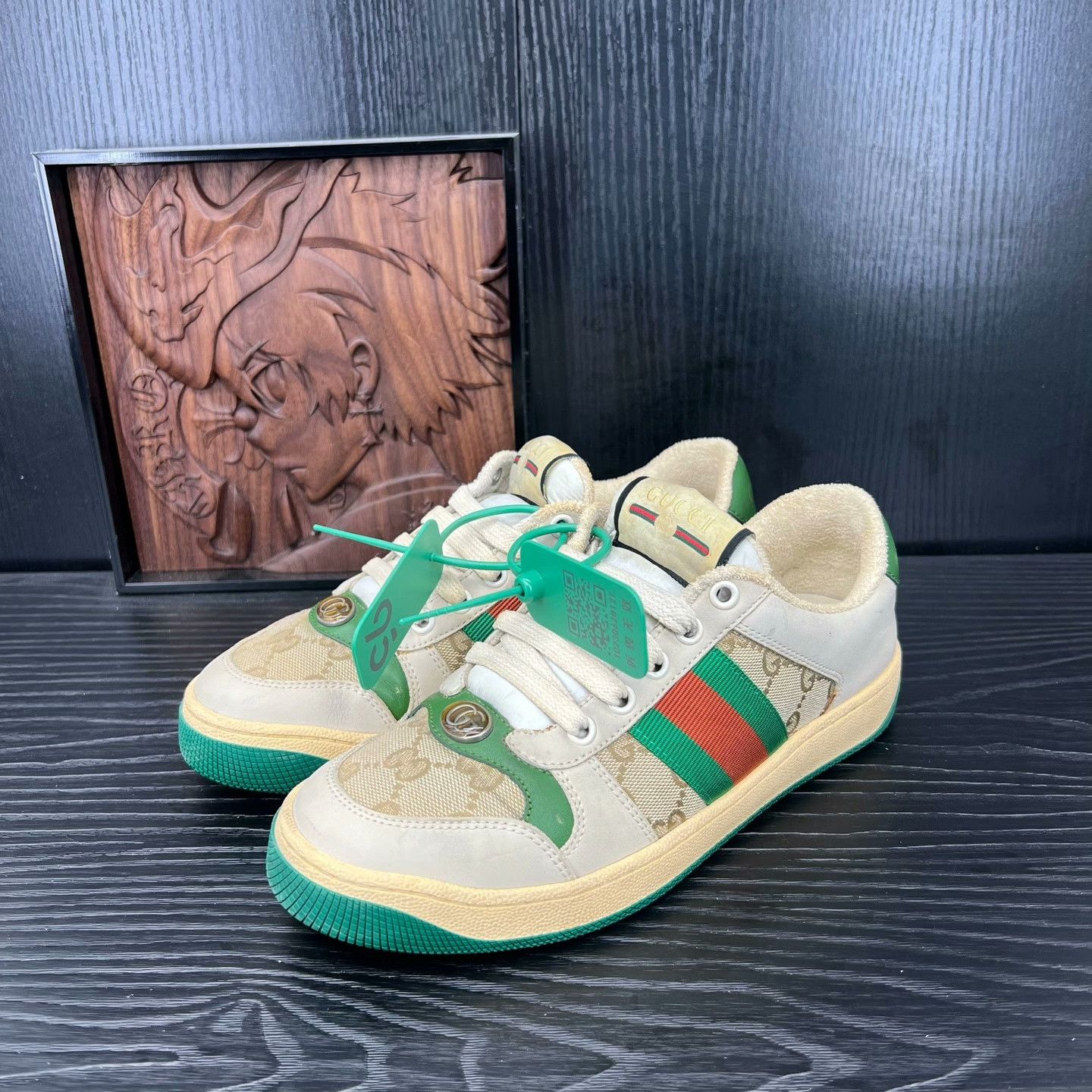 Gucci Gucci Green Lowtop Sneakers 36 Women Size US 6 / IT 36 - 1 Thumbnail
