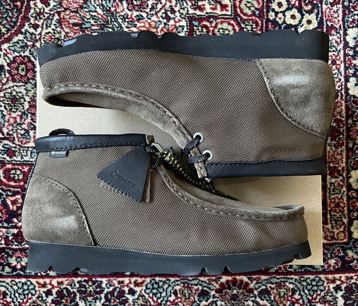 Clarks Clarks Wallabee Boot GTX Olive Textile 9 | Grailed