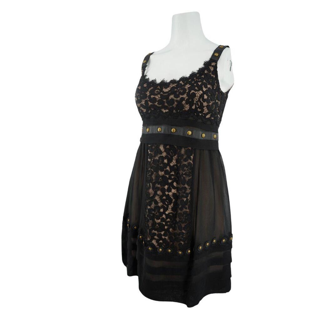 Designer Temperly London Black Lace Dress Size 6 Size M / US 6-8 / IT 42-44 - 3 Thumbnail