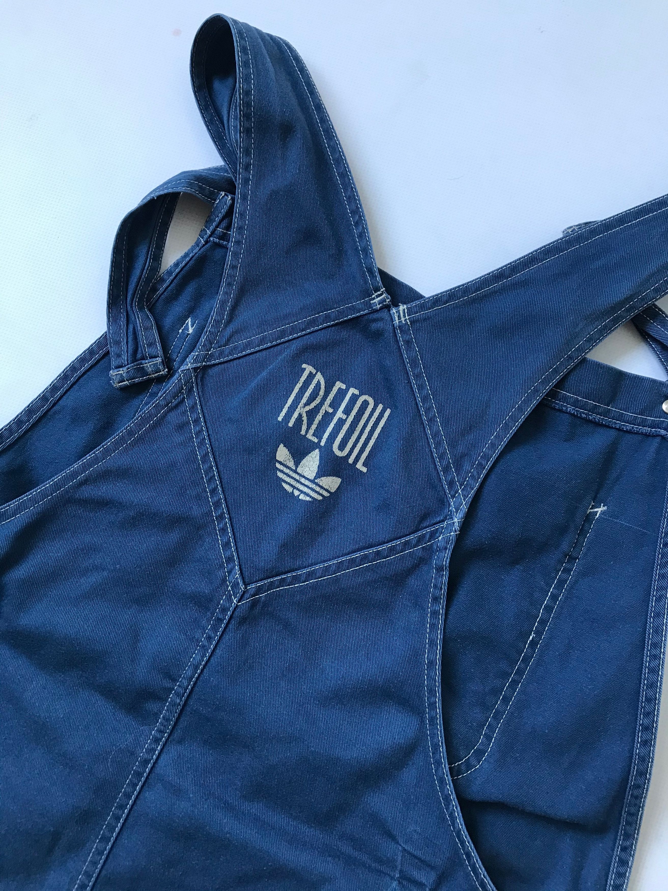 Adidas RARE Vintage Adidas Overall Denim Trefoil Size US 32 / EU 48 - 18 Thumbnail