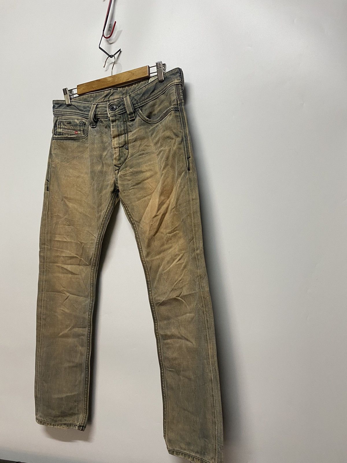 Japanese Brand × Vintage Diesel Thanaz Rare Authentic 00720 Dragon Denim Skinny Jeans Size US 30 / EU 46 - 7 Thumbnail