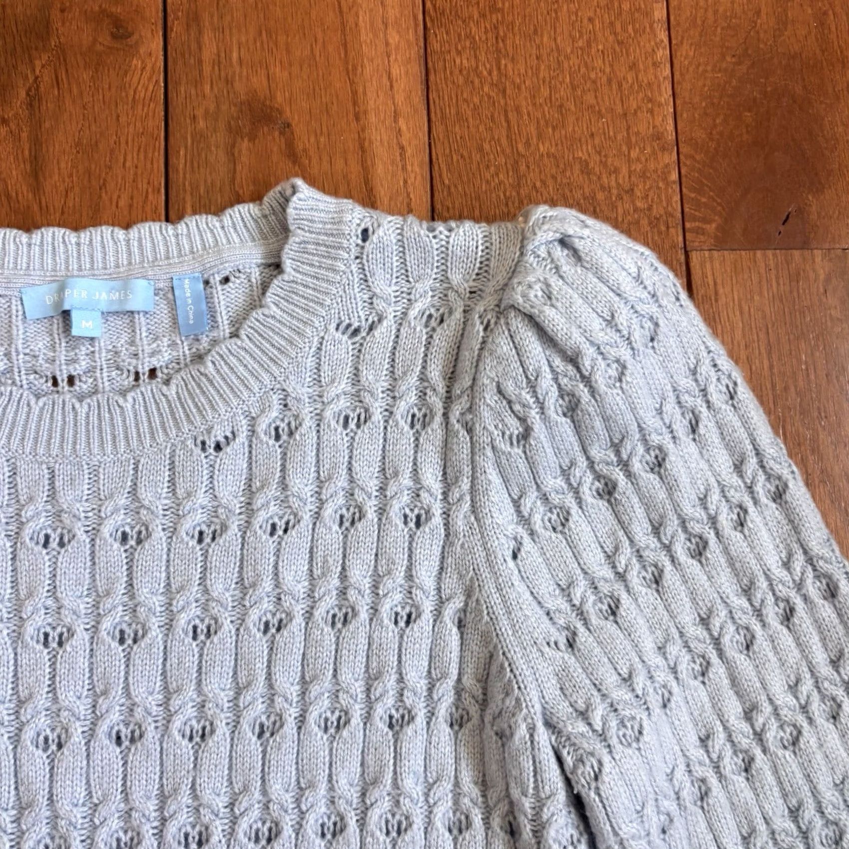 Vintage Womens Draper James Blue Sweater Wool Cashmere Blend sz M Size M / US 6-8 / IT 42-44 - 4 Thumbnail