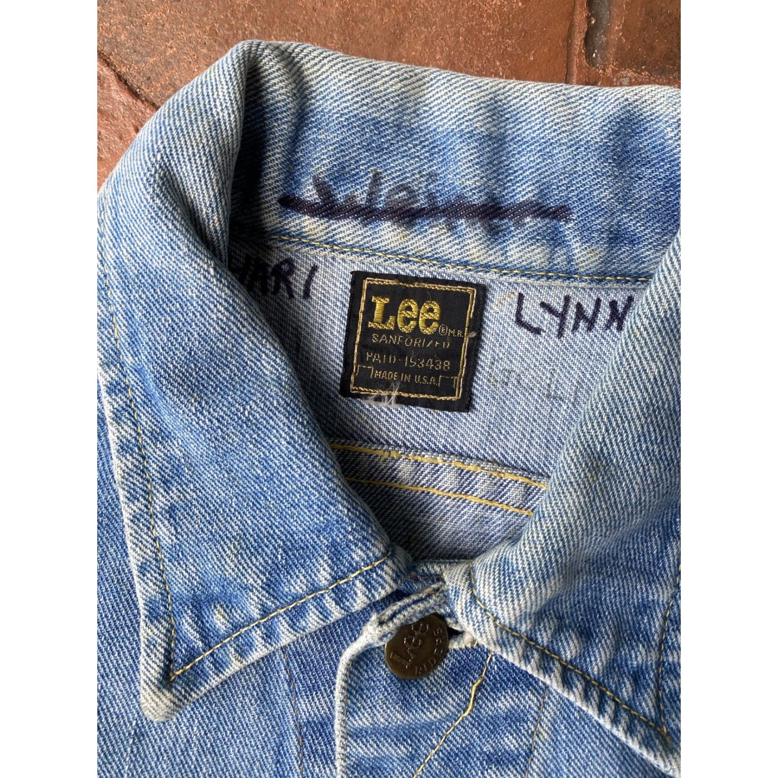 Lee VINTAGE Lee Rider Sanforized Union Trucker Jean Jacket Small PATD 153438 USA Size 28" / US 6 / IT 42 - 2 Thumbnail