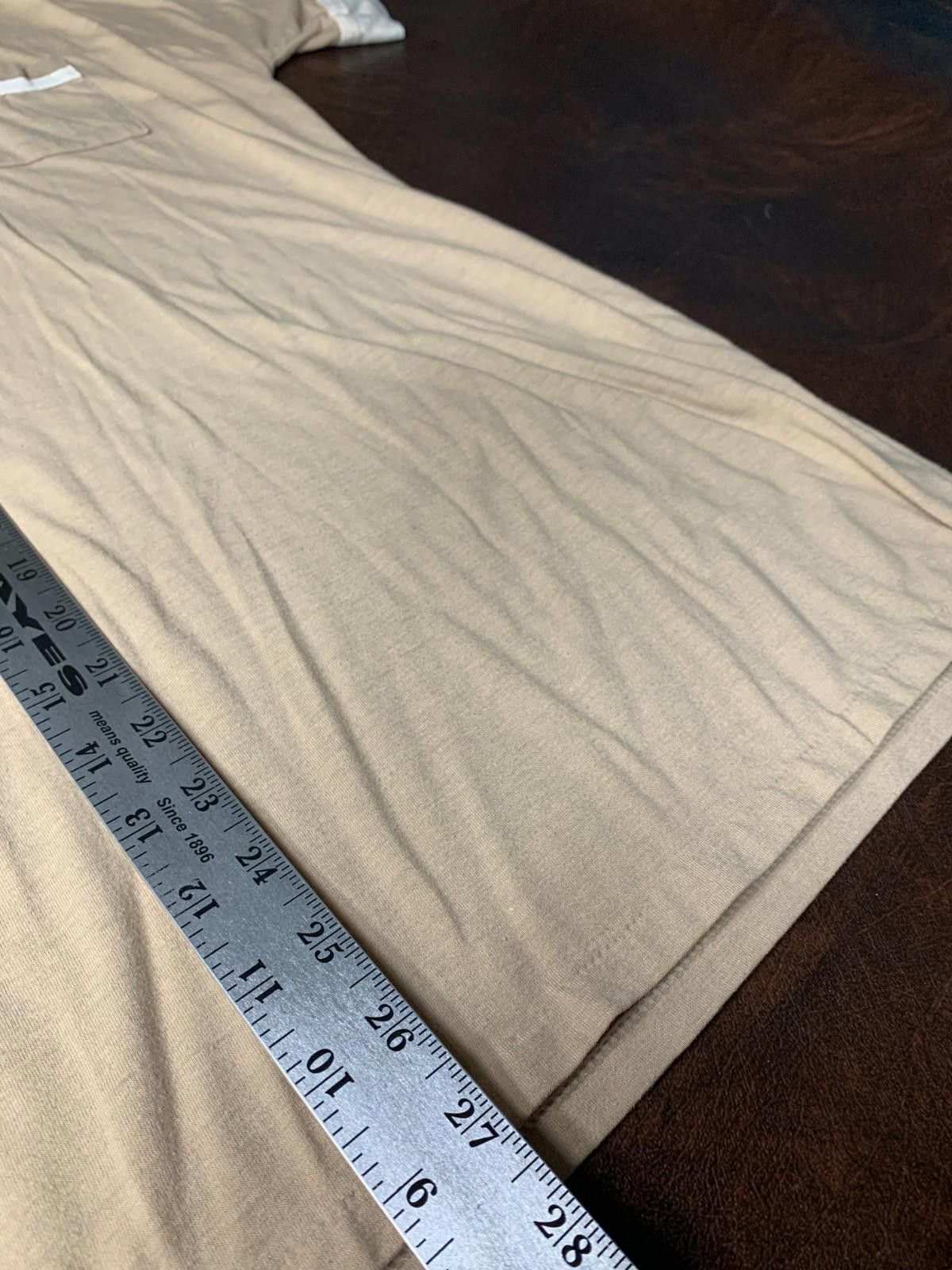 Designer Vintage 90s Justin Blake Mens M/L Polo Shirt Cream/Tan (273) Size US XL / EU 56 / 4 - 7 Thumbnail