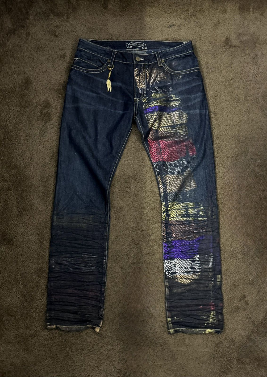 Robins Jeans ROBIN'S JEANS SNAKE PRINT PANTS✨ | Grailed